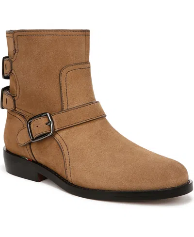 FRANCO SARTO WOMEN'S PRINA BLOCK HEEL MOTO ANKLE BOOTS