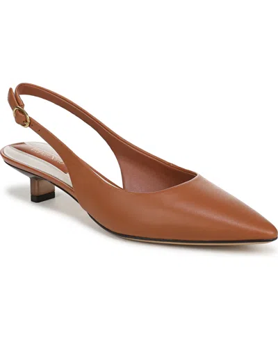 Franco Sarto Women's Pura Pointed Toe Slingback Pumps In Brown