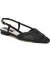Franco Sarto Riona Slingback Flat In Black