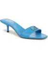 Franco Sarto Women's Roey Open Square Toe Slide Dress Sandals In Vicenza Blue Leather