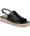 Franco Sarto Rune Slingback Platform Sandal In Black Leather