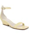Franco Sarto Women's Sadie Open Square Toe Strappy Dress Sandals In Lemonade Yellow Faux Leather