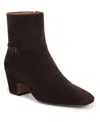 Franco Sarto Women's Saydie Square Toe Pull On Short Boots In Brown