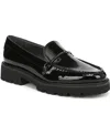 Franco Sarto Women's Senna Round Toe Lug Sole Loafers In Black
