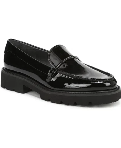 Franco Sarto Women's Senna Round Toe Lug Sole Loafers In Black
