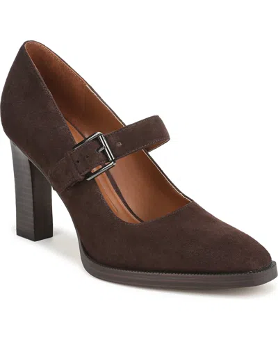 Franco Sarto Women's Shalina Square Toe Mary Jane Shoes In Brown