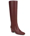 Franco Sarto Women's Sorelina Square Toe Zip Tall Boots In Burgundy