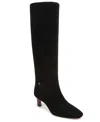 Franco Sarto Women's Timmy Square Toe Zip Tall Boots In Black