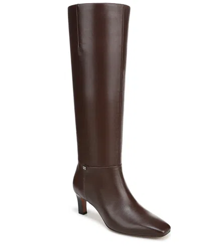 FRANCO SARTO WOMEN'S TIMMY WIDE CALF SQUARE TOE ZIP TALL BOOTS