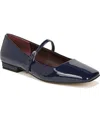 Franco Sarto Womens Patent Square Toe Loafers In Blue