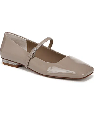 Franco Sarto Tinsley Mary Jane Flat In Taupe Faux Patent