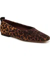 Franco Sarto Women's Vana Snip Toe Ballet Flats In Leopard Print Suede