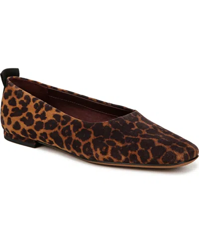 Franco Sarto Women's Vana Ballet Flats In Leopard Print Suede