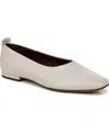 Franco Sarto Vana Flat In Chalk White Leather