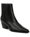Franco Sarto Women's Vivian Western Block Heel Booties In Black Leather