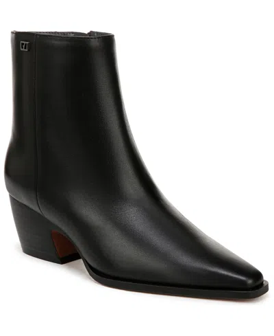 Franco Sarto Women's Vivian Western Block Heel Booties In Black Leather