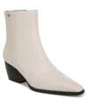 Franco Sarto Vivian Bootie In Chalk White Leather