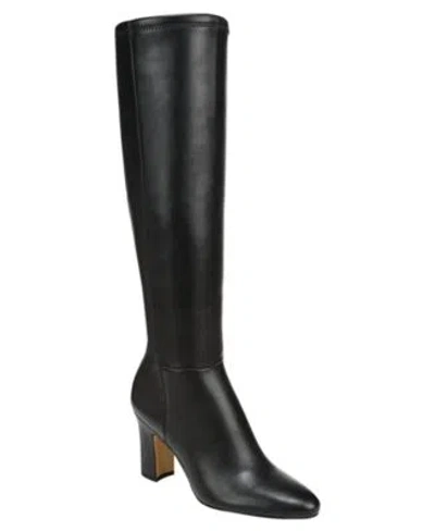 Franco Sarto Womens Flexa Joicy Round Toe Zip Tall Boots In Walnut Brown Faux Leather