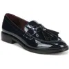 Franco Sarto Womens Solid Man Made Loafers In Black