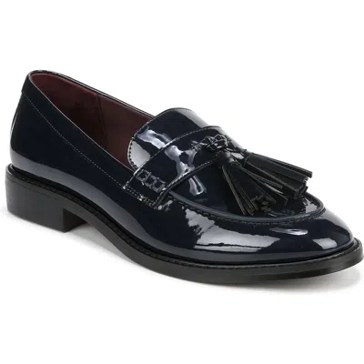 Franco Sarto Womens Solid Man Made Loafers In Black