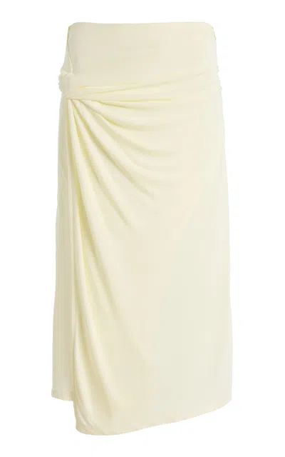 Francoise Françoise Amari Midi Skirt In Yellow