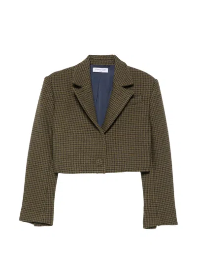 Francoise Asani Cropped-jacke In Green