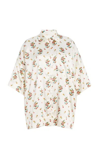 Francoise Françoise Blake Silk-blend Shirt In Floral