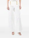 Francoise Bijou Cotton High-waist Wide-leg Pants