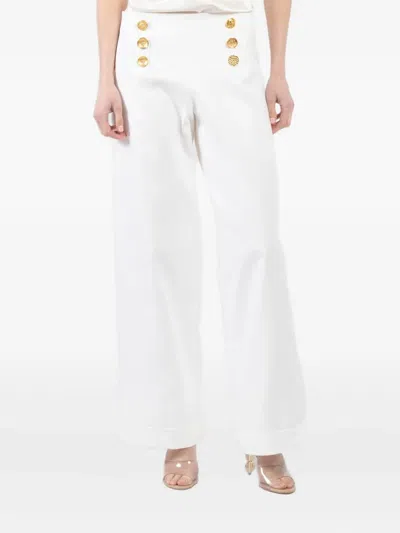 FRANCOISE BUTTONED COTTON TROUSERS