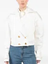 Francoise Exclusive Maggy Double-breasted Deadstock Cotton Gabardine Jacket