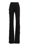 Francoise Emmanuelle Cotton Flared Pants In Black