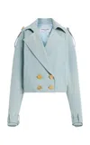 Francoise Exclusive Bijou Cotton Jacket In Blue