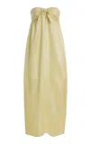 Francoise Exclusive Lucie Iris-print Dress In Yellow
