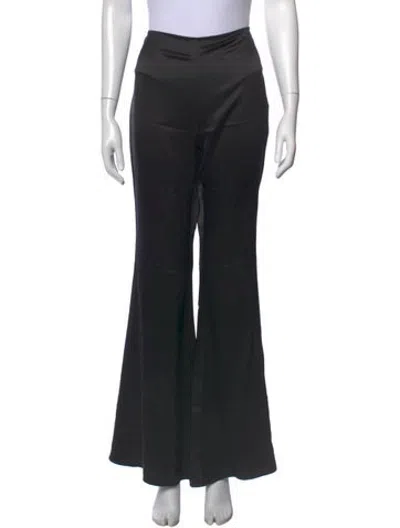 Pre-owned Francoise Flared Pants In Black