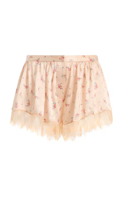 Francoise Françoise Lisette Silk Shorts In Floral
