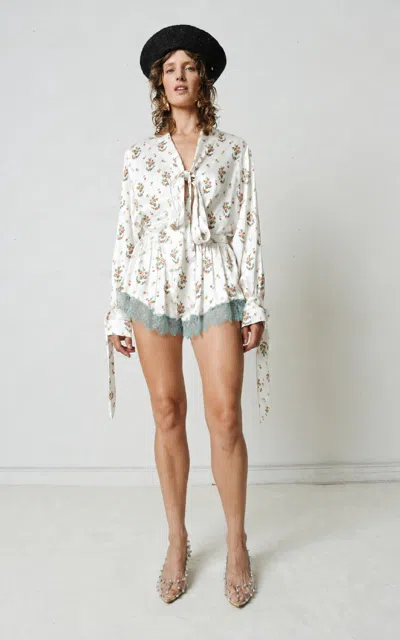 Francoise Françoise Lisette Silk Shorts In White