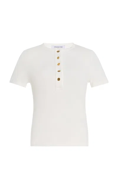 Francoise Françoise Luca Cotton T-shirt In White
