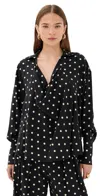Francoise Malgosia Blouse Polka Dot Black And White In Black