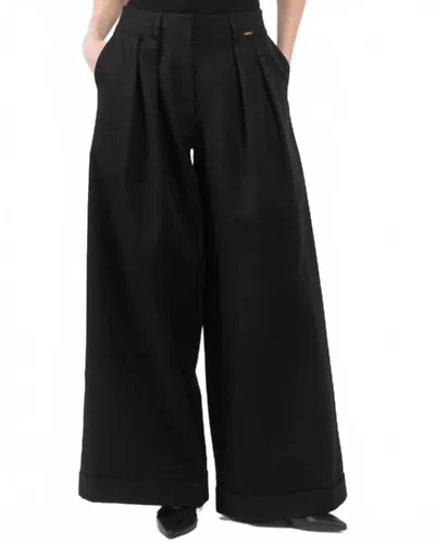 Francoise Mila Wide Leg Pant In Black