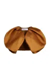 Francoise Minnie Bubble Silk Bolero In Gold