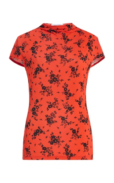 Francoise Françoise Nora Knit Top In Red