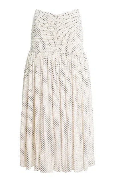 Francoise Françoise Nora Midi Skirt In Black,white