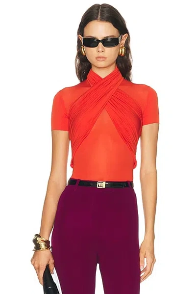 Francoise Odessa Short Sleeve Top In Ferari