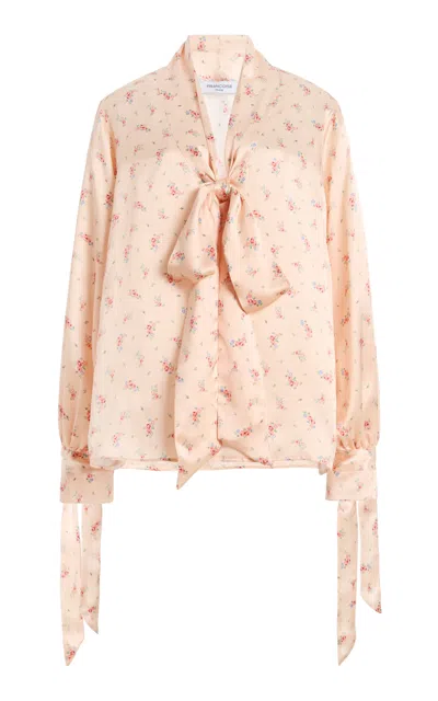 Francoise Françoise Petra Silk Blouse In Light Pink