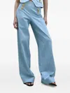 Francoise Pinton - Paris Button-bijou Trousers In Blue