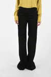 Francoise Regular Waist Flared Pants In Black
