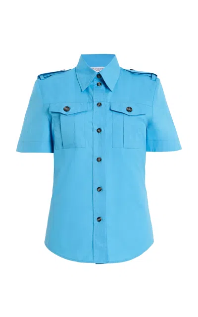 Francoise Françoise Sara Cotton Shirt In Blue