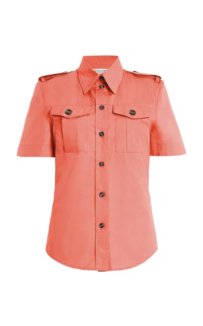 Francoise Françoise Sara Cotton Shirt In Coral