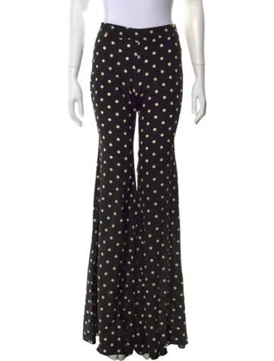 Pre-owned Francoise Silk Flared Pants W/ Tags In Black
