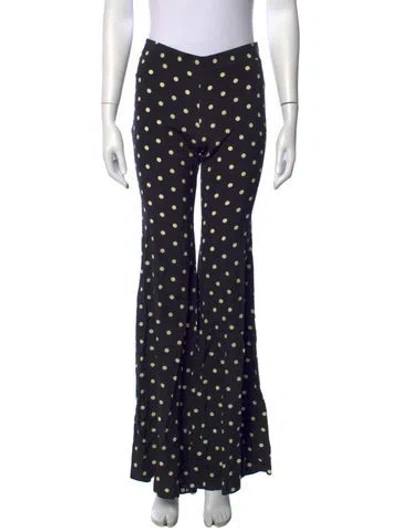Pre-owned Francoise Silk Flared Pants W/ Tags In Blue